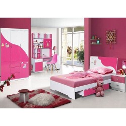 Bộ giường tủ cho bé gái GNE02 Hòa Phát