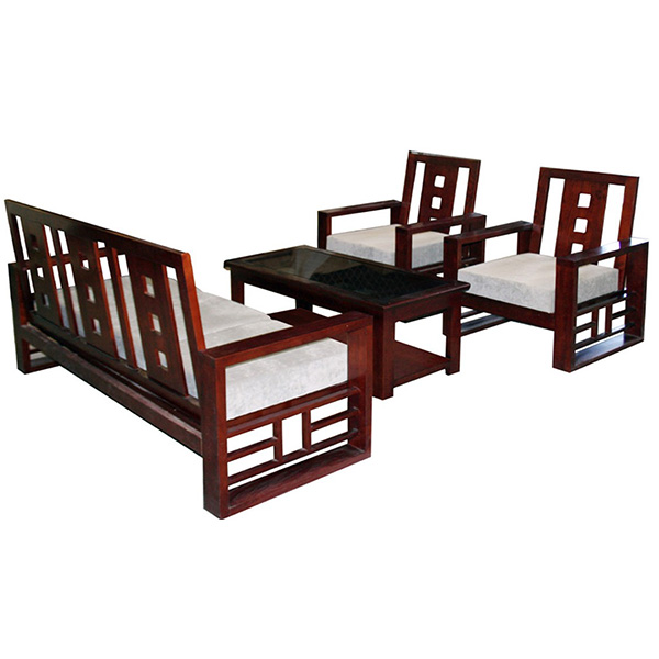 Bộ bàn ghế sofa gỗ SF72 - Ghế sofa phòng khách - Nội Thất Hoà Phát