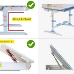 bàn học sinh chống gù chống chận BHS TM02