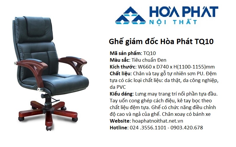 Kích thước tiêu chuẩn của ghế giám đốc là bao nhiêu?