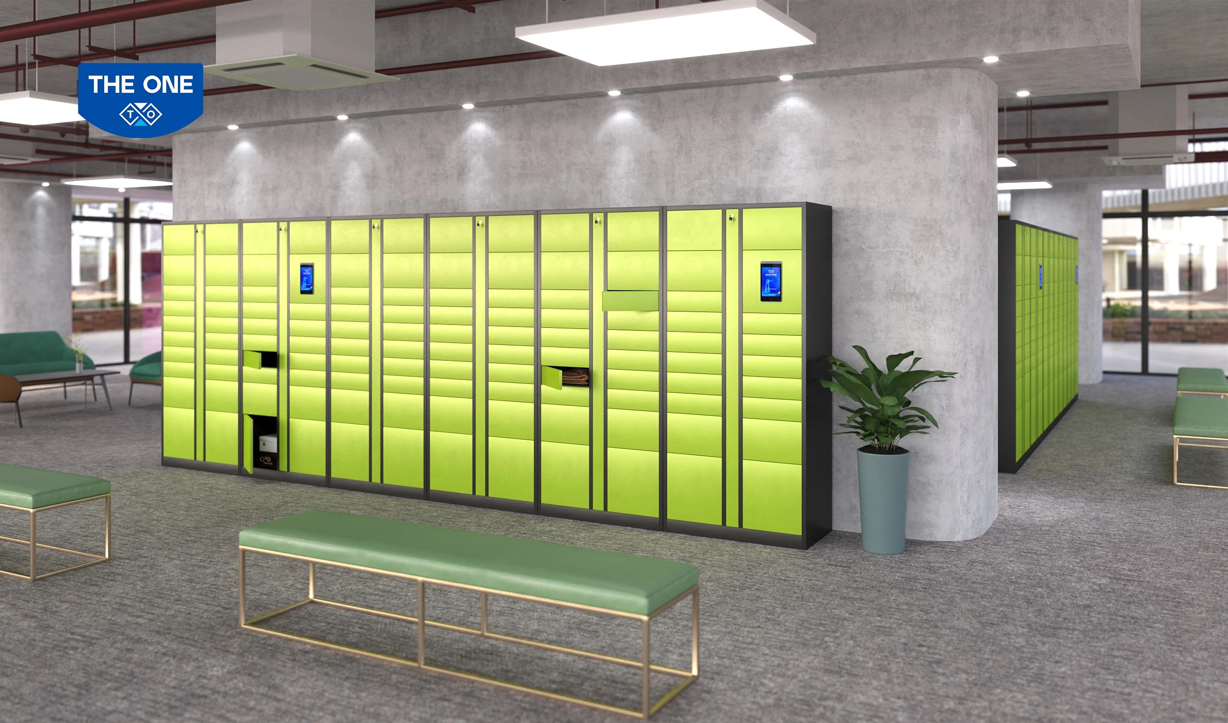 Tủ locker giao nhận đồ Hoà Phát
