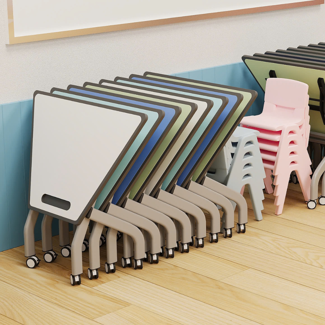 Bàn Gấp Gọn Hình Thang Bát Giác Plywood Đơn BGG09 - Ảnh 21
